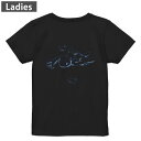 Tシャツ レディース バックプリント 半袖 ブラック 黒 デザイン M L tシャツ ティーシャツ T shirt 009725 動物 うさぎ ハート