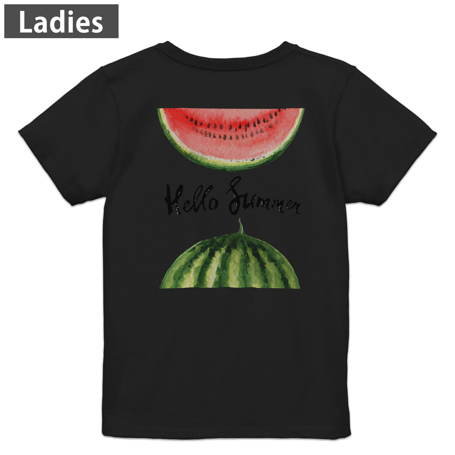 Tシャツ レディース バックプリント 半袖 ブラック 黒 デザイン M L tシャツ ティーシャツ  ...