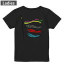 Tシャツ レディース バックプリント 半袖 ブラック 黒 デザイン M L tシャツ ティーシャツ T shirt 013177 こいのぼり こどもの日 節句