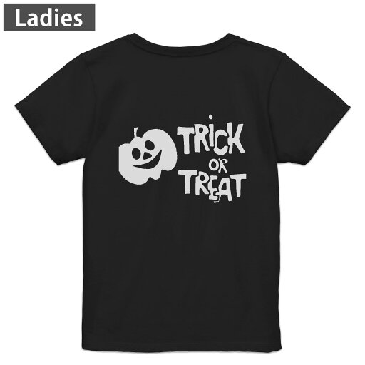 Tシャツ レディース バックプリント 半袖 ブラック 黒 デザイン M L tシャツ ティーシャツ T shirt 013521 ハロウィン カボチャ おばけ Tシャツ レディース バックプリント 半袖 ブラック 黒 デザイン M L tシャツ ティーシャツ T shirt 013521 ハロウィン カボチャ おばけ