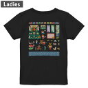 Tシャツ レディース バックプリント 半袖 ブラック 黒 デザイン M L tシャツ ティーシャツ T shirt 015273 こどもの日 鯉のぼり 兜 熊