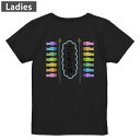 Tシャツ レディース バックプリント 半袖 ブラック 黒 デザイン M L tシャツ ティーシャツ T shirt 015432 こどもの日 鯉のぼり 兜 熊(4)