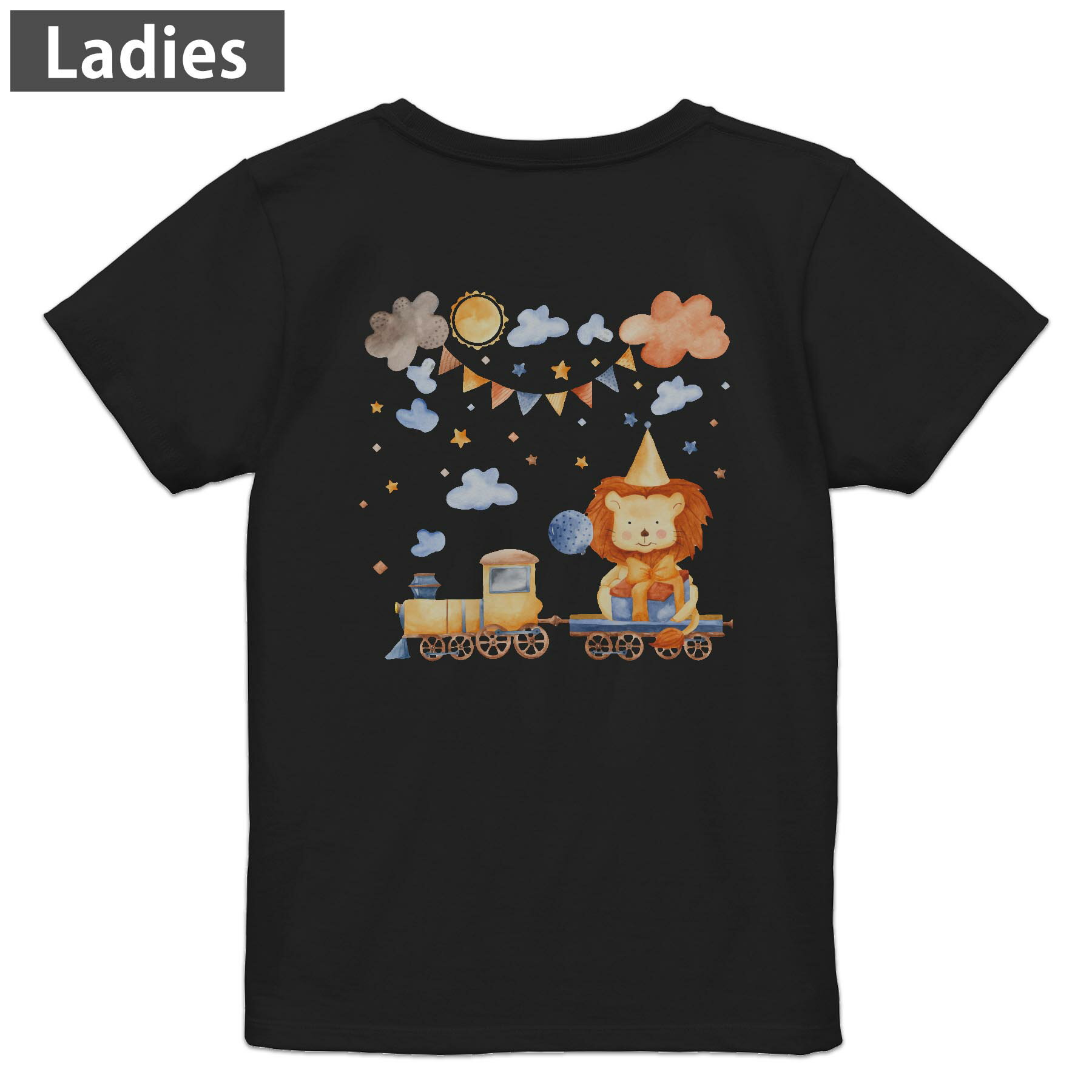 Tシャツ レディース バックプリント 半袖 ブラック 黒 デザイン M L tシャツ ティーシャツ T shirt 017..