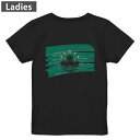 Tシャツ レディース バックプリント 半袖 ブラック 黒 デザイン M L tシャツ ティーシャツ T shirt 018495 macau マカオ