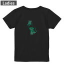 Tシャツ レディース バックプリント 半袖 ブラック 黒 デザイン M L tシャツ ティーシャツ T shirt 018876 macau マカオ