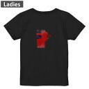 Tシャツ レディース バックプリント 半袖 ブラック 黒 デザイン M L tシャツ ティーシャツ T shirt 018884 manitoba マニトバ(4)