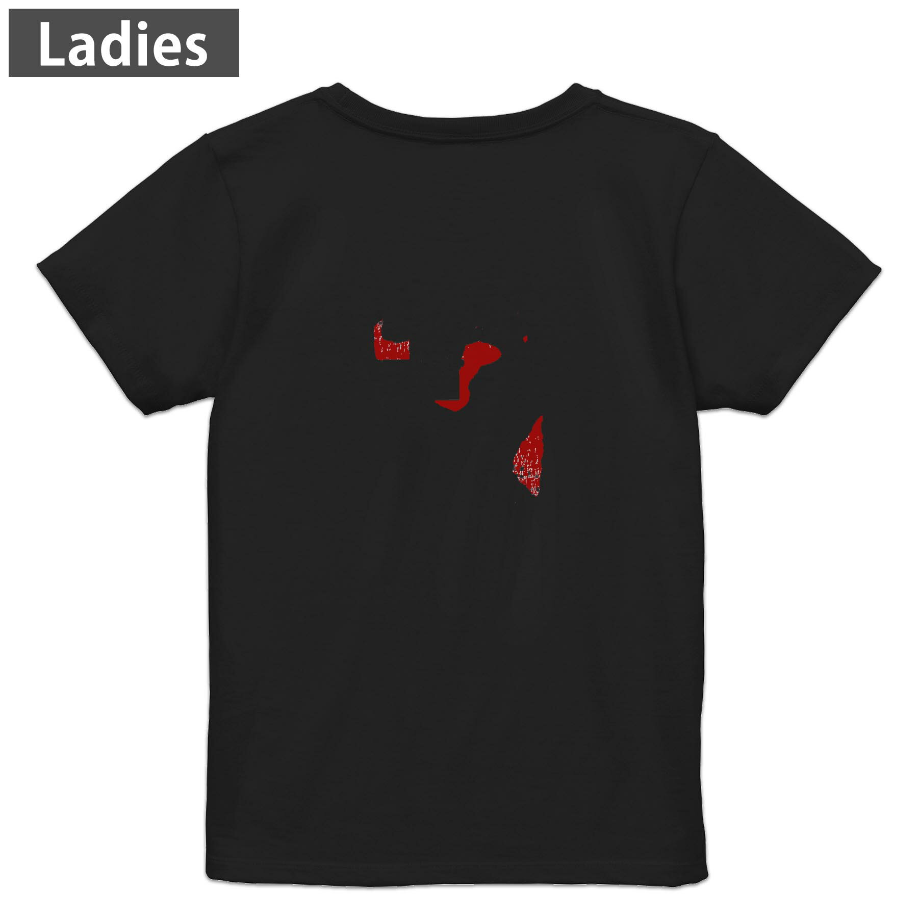 Other - Tシャツ レディース バックプリント 半袖 ブラック 黒 デザイン M L tシャツ ティーシャツ T shirt 018968 tonga トンガ