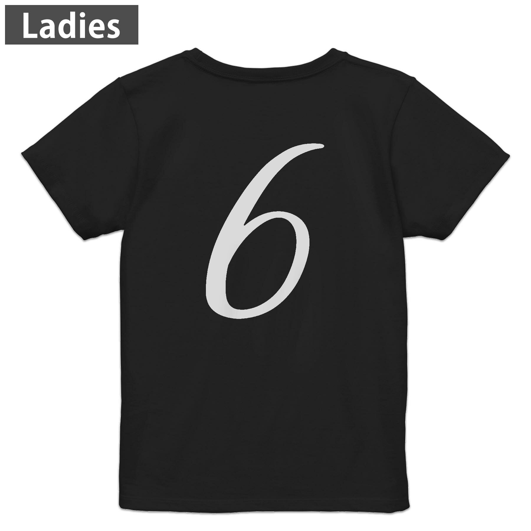 T-Shirts - Tシャツ レディース バックプリント 半袖 ブラック 黒 デザイン M L tシャツ ティーシャツ T shirt 019213 文字 6