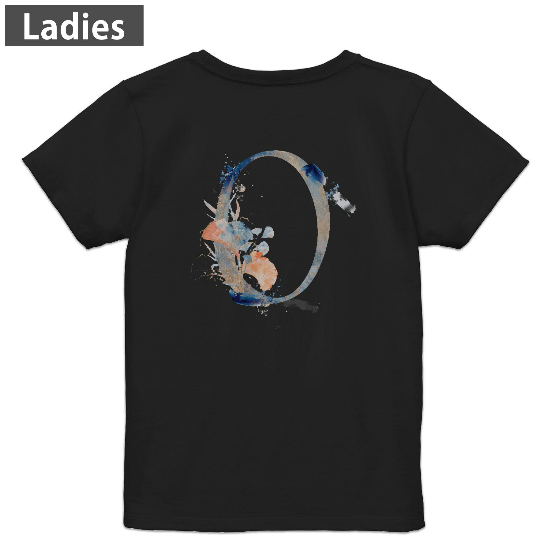 Other - Tシャツ レディース バックプリント 半袖 ブラック 黒 デザイン M L tシャツ ティーシャツ T shirt 019643 文字 0
