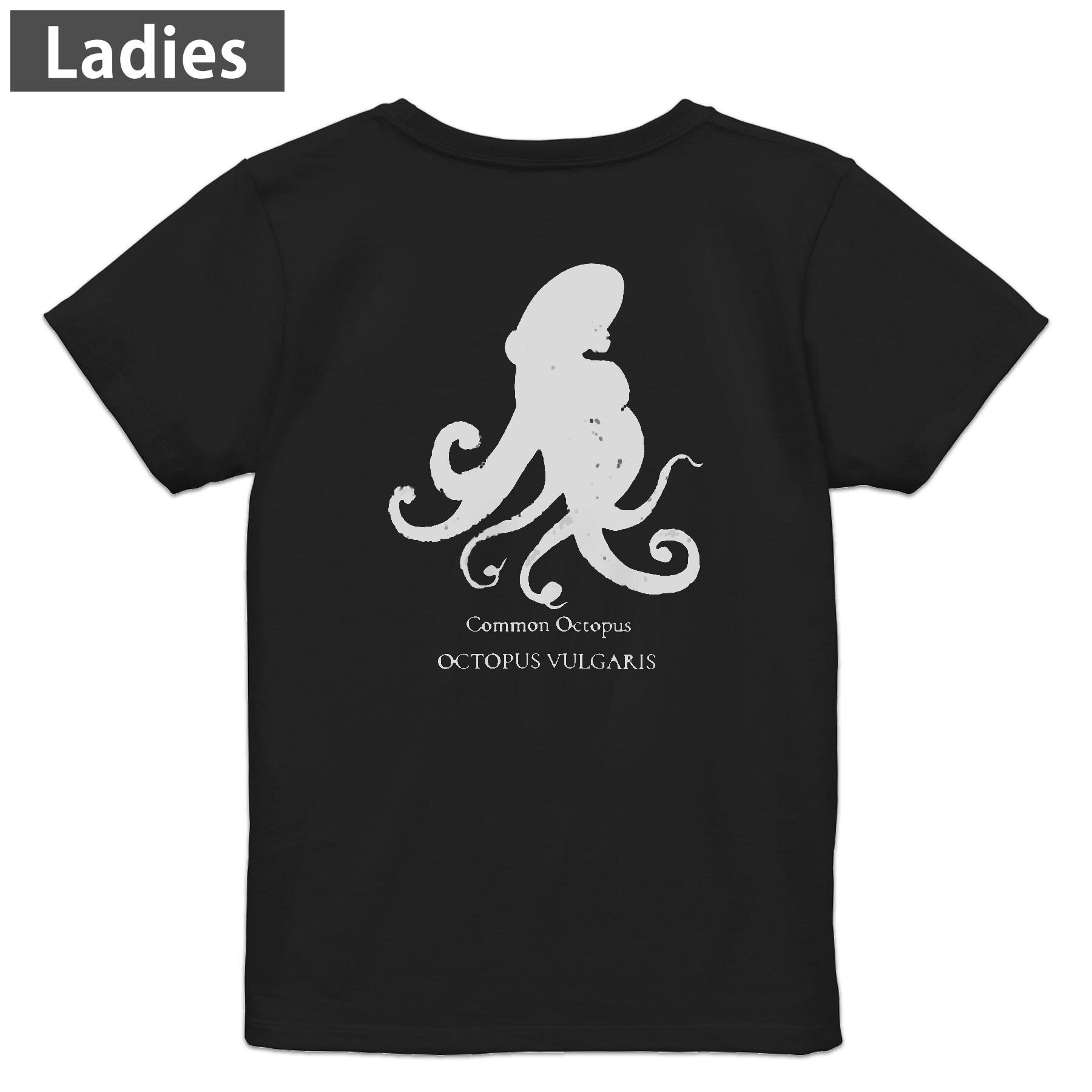 Tシャツ レディース バックプリント 半袖 ブラック 黒 デザイン M L tシャツ ティーシャツ T shirt 019..