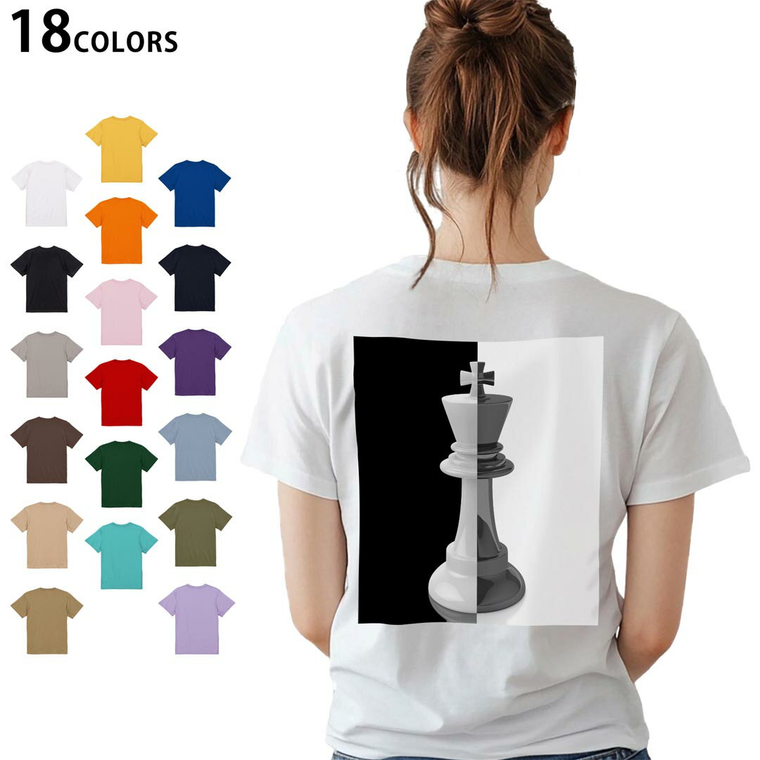 選べる18カラー Tシャツ レディース 半袖 ホワイト グレー デザイン M L Tシャツ ティーシャツ T shirt..