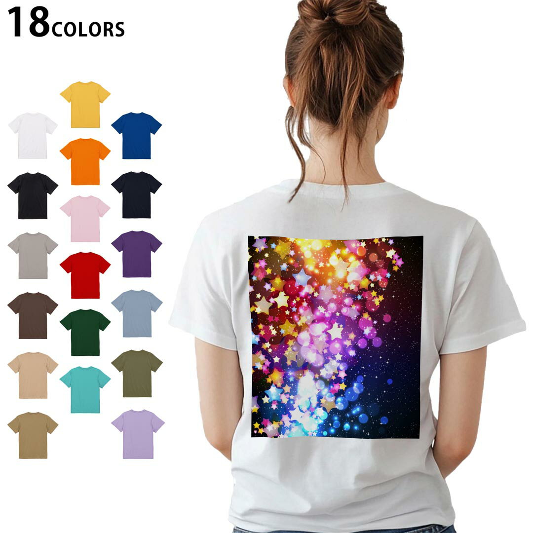 選べる18カラー Tシャツ レディース 半袖 ホワイト グレー デザイン M L Tシャツ ...