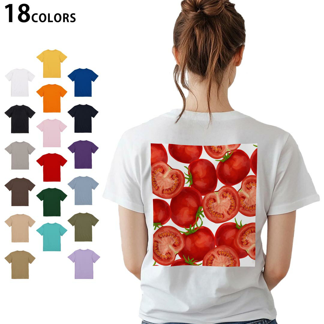 選べる18カラー Tシャツ レディース 半袖 ホワイト グレー デザイン M L Tシャツ ティーシャツ T shirt..
