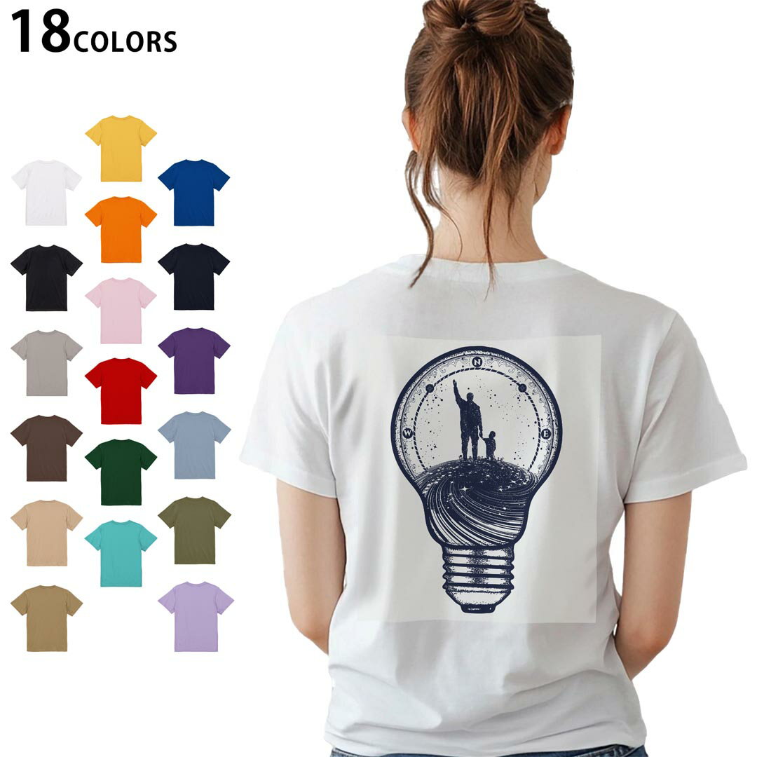 選べる18カラー Tシャツ レディース 半袖 ホワイト グレー デザイン M L Tシャツ ティーシャツ T shirt..