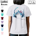 ドライ Tシャツ バックプリント 選べる8カラー tシャツ レディース 半袖 速乾 紫外線遮蔽 UV デザイン 2サイズ Tシャツ ティーシャツ T shirt 014180 ヘッドホン 音楽 風景