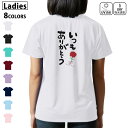 ドライ Tシャツ バックプリント 選べる8カラー tシャツ レディース 半袖 速乾 紫外線遮蔽 UV デザイン 2サイズ Tシャツ ティーシャツ T shirt...
