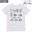 レディース ドライバックプリントTシャツ ホワイト 半袖 4.1オンス ジム トレーニング スポーツ 運動会 ドライアスレチック UVカット 紫外線遮蔽 吸水速乾 デザイン Tshirt M L 009791 動物 うさぎ キャラクター