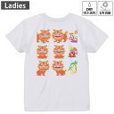 レディース ドライバックプリントTシャツ ホワイト 半袖 4.1オンス ジム トレーニング スポーツ 運動会 ドライアスレチック UVカット 紫外線遮蔽 吸水速乾 デザイン Tshirt M L 013765 シーサー 沖縄 ハイビスカス(4)