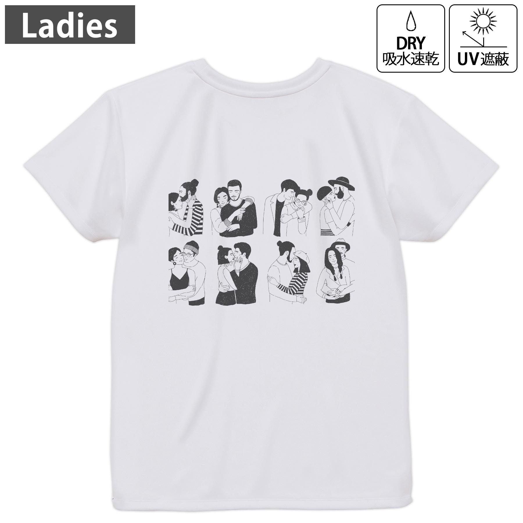 メンズ ドライバックプリントTシャツ ホワイト 半袖 4.1オンス ジム トレーニング スポーツ 運動会 ドライアスレチック 紫外線遮蔽 吸水速乾 デザイン Tshirt シワが付きにくい 乾きやすい S M L XL 2XL 3XL 4XL 5XL 6XL▼全デザインはこちらから▼ ▼前面プリントはこちらから▼ 商品特徴・4.1オンス ドライアスレチックTシャツ！ ・吸水速乾・紫外線遮蔽・ポリエステル素材専用の転写プリントで染めるため、自然な仕上がりで、発色も鮮やかに。洗濯しても色褪せの心配がありません。 素材 ポリエステル 100％ リバーシブルメッシュ 注意事項画像はサンプルですので、Tシャツの大きさが若干異なる場合があります。ご覧の環境によっては多少色味に違いを感じる場合がございます。 イメージと違った、モニターと色味が異なるという理由での交換や返金はご対応出来かねます。 写真のカラーは可能な限り実際の商品に色味を近づけていますが、WEBの性質上ご使用のパソコンの設定や環境でカラーが若干異なります。 ご注文後に1点1点制作する受注生産品のため、不良品以外のご返品や交換は固くお断り致します。 機種の選択間違いも保証対象外となりますため、ご注文の際は必ず機種をご確認下さい。発送について完全受注生産のハンドメイド商品となりますので、既製品と比べて発送までお時間を頂いています。 基本的に決済確認後、最大で10営業日での発送となります。繁忙期や休業日明けの場合はさらに時間がかかる場合があります。 その際には別途メールにてご連絡致します。メール便の場合、発送日から到着までに2〜4日ほどかかる場合が多く、紛失などの保障もご対応できかねます。あらかじめご了承下さい。