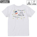 レディース ドライバックプリントTシャツ ホワイト 半袖 4.1オンス ジム トレーニング スポーツ 運動会 ドライアスレチック UVカット 紫外線遮蔽 吸水速...