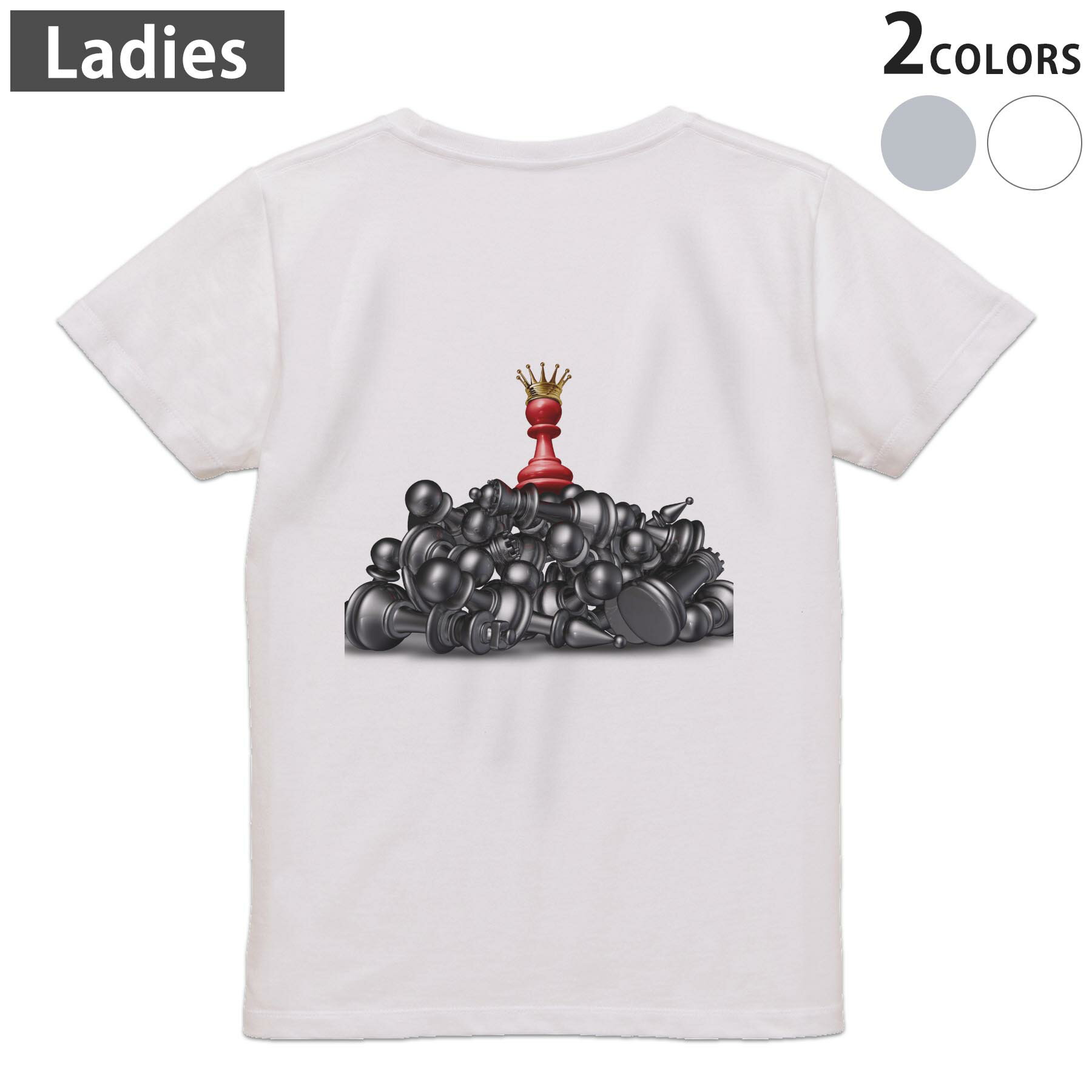 Tシャツ レディース バックプリント 半袖 ホワイト グレー デザイン M Lティーシャツ T shirt 003468 ..