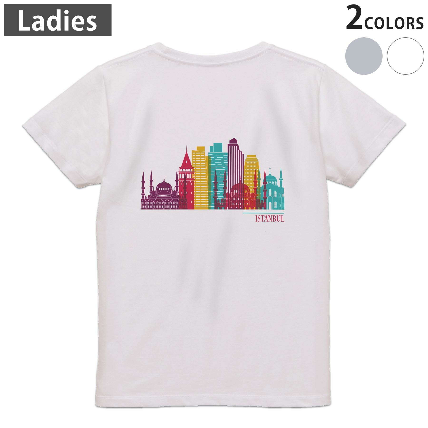 tシャツ レディース 半袖 ホワイト グレー デザイン M L Tシャツ ティーシャツ T shirt　白 灰色▼バックプリントTシャツ　ホワイト・グレー全デザイン▼▼女性用半袖Tシャツ　デザインはこちらから▼ ▼女性用半袖Tシャツ　ブラック前面デザインはこちらから▼▼女性用半袖Tシャツ　ブラック バックデザインはこちらから▼