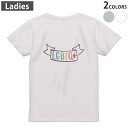 Tシャツ レディース バックプリント 半袖 ホワイト グレー デザイン M Lティーシャツ T shirt 031884 同性愛 文字 飾り(4)