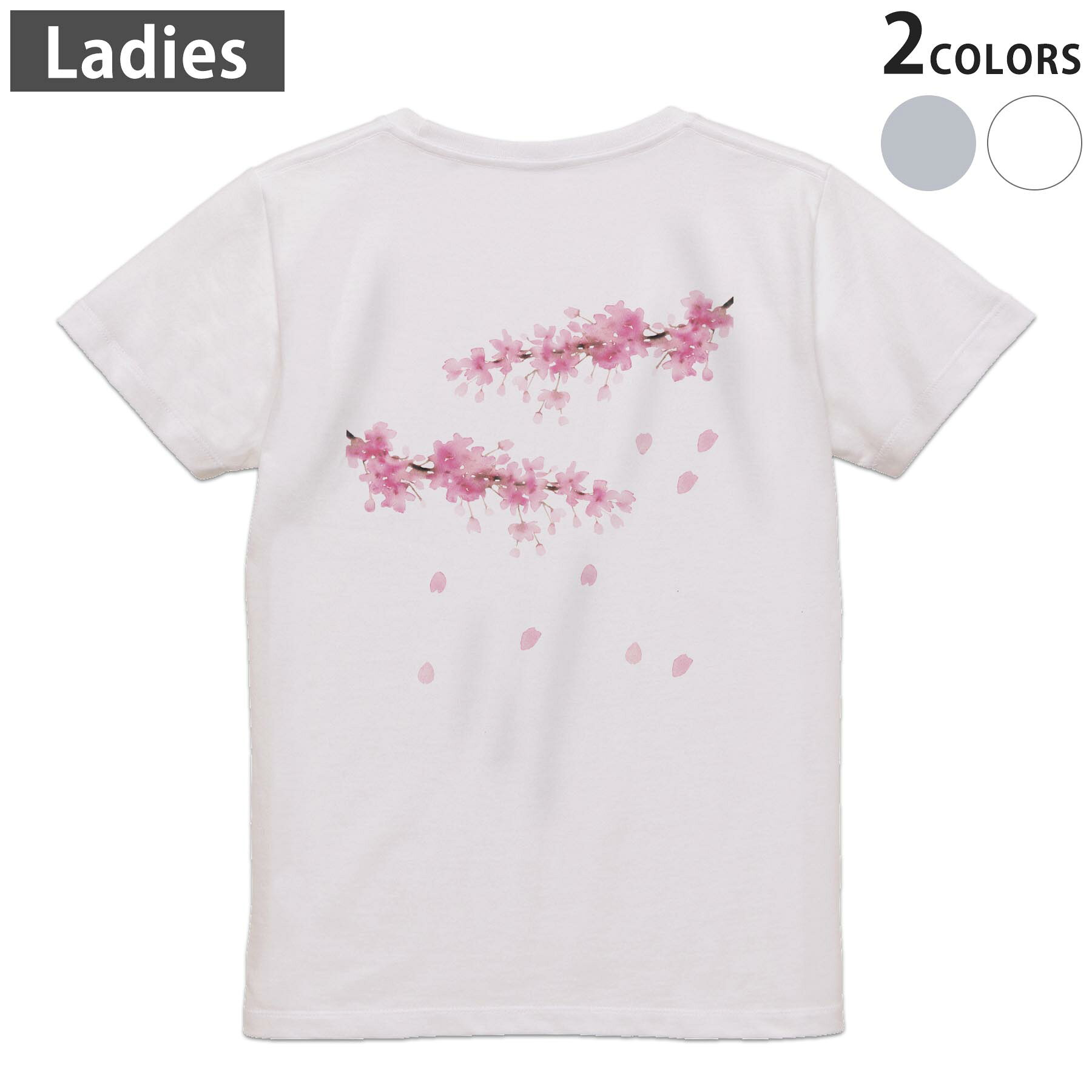 tシャツ レディース 半袖 ホワイト グレー デザイン M L Tシャツ ティーシャツ T shirt　白 灰色▼バックプリントTシャツ　ホワイト・グレー全デザイン▼▼女性用半袖Tシャツ　デザインはこちらから▼ ▼女性用半袖Tシャツ　ブラック前面デザインはこちらから▼▼女性用半袖Tシャツ　ブラック バックデザインはこちらから▼