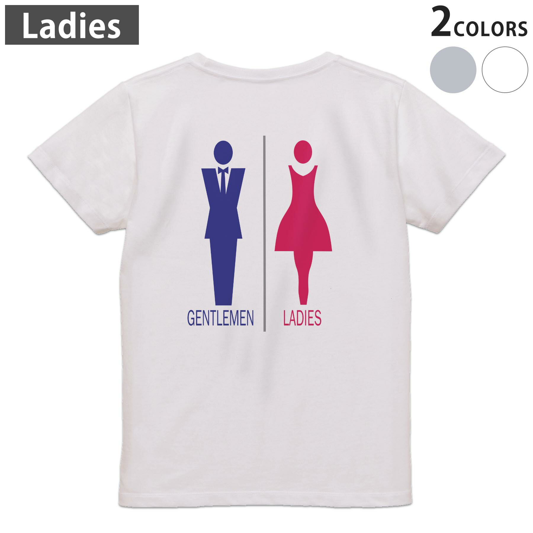 Tシャツ レディース バックプリント 半袖 ホワイト グレー デザイン M Lティーシャツ T shirt 006212 ..