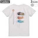 Tシャツ レディース バックプリント 半袖 ホワイト グレー デザイン M Lティーシャツ T shirt 012888 こいのぼり 節句 こどもの日