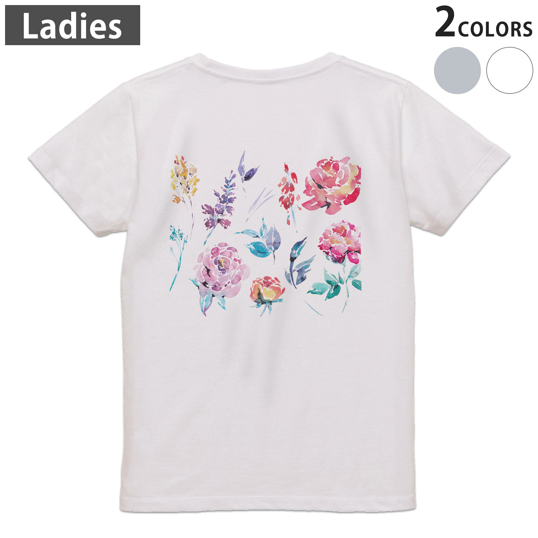 楽天市場】バック花プリントtシャツ（レディースファッション）の通販