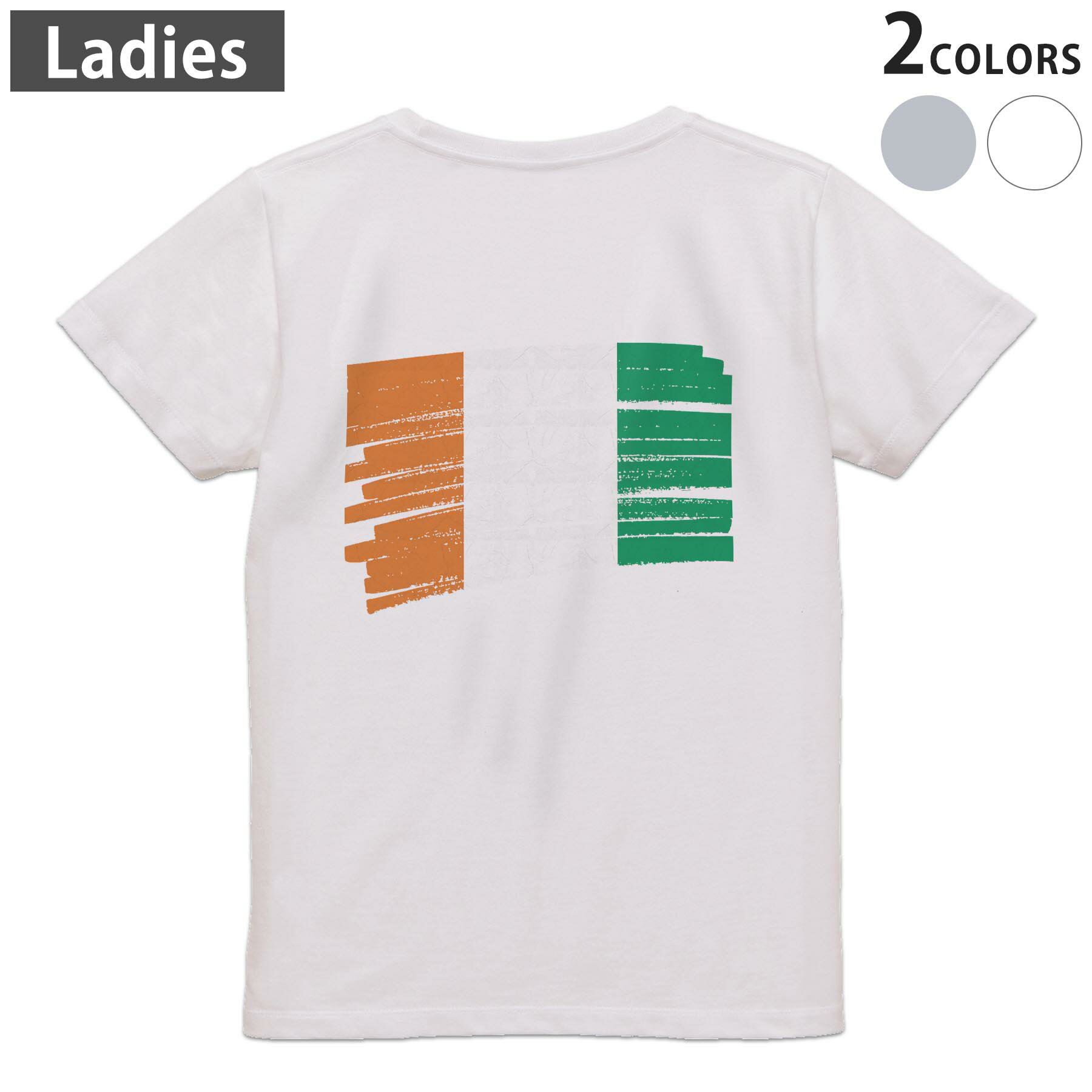 T����� ��ǥ����� �Хå��ץ��� Ⱦµ �ۥ磻�� ���졼 �ǥ����� M L�ƥ�������� T shirt 018424 cote-dIvoire �����ȥ��ܥ�...