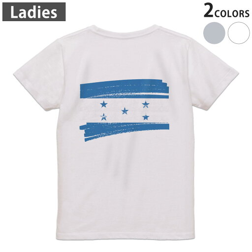 Tシャツ レディース バックプリント 半袖 ホワイト グレー デザイン M Lティーシャツ T shirt 018466 honduras ホンジュラス Tシャツ レディース バックプリント 半袖 ホワイト グレー デザイン M Lティーシャツ T shirt 018466 honduras ホンジュラス