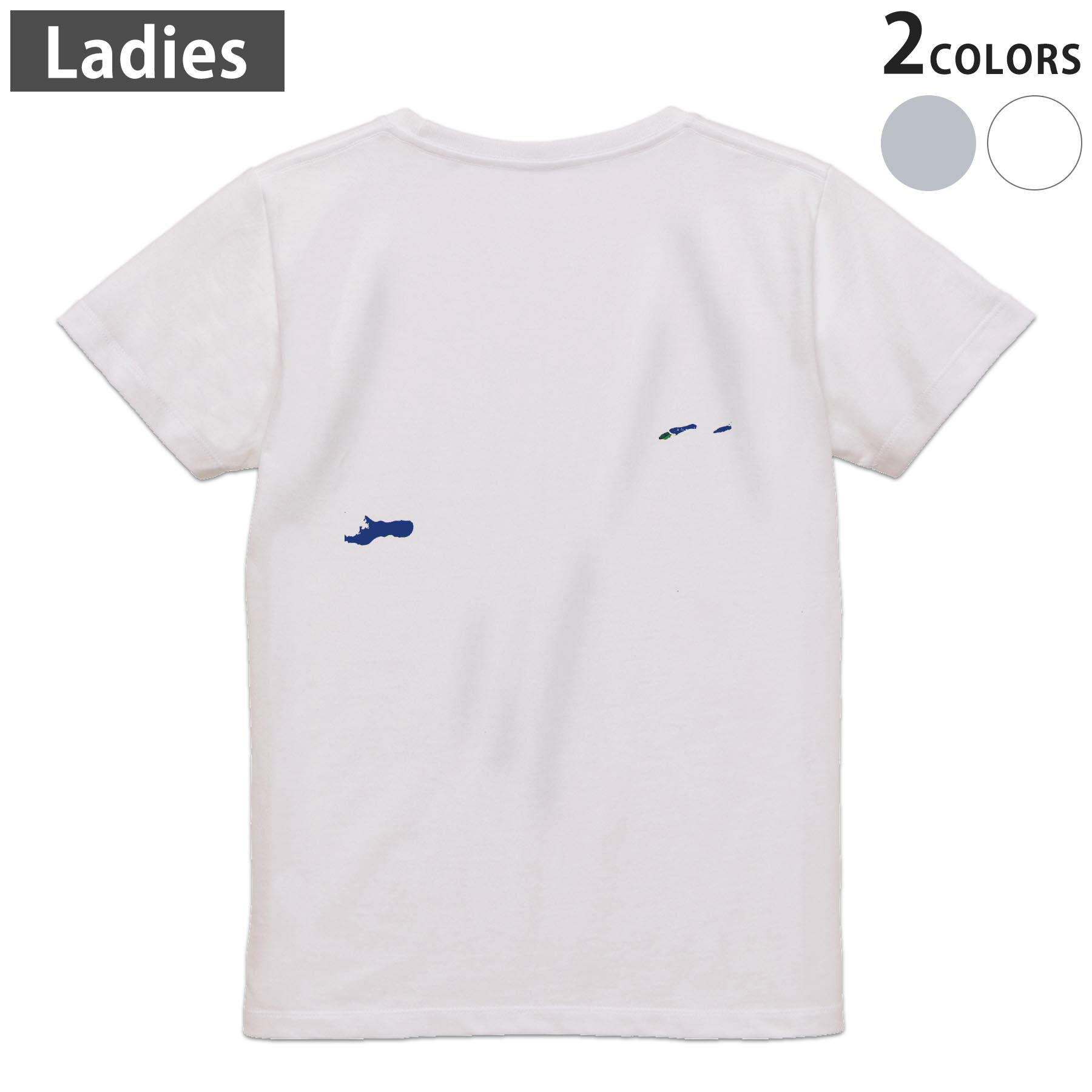 Tシャツ レディース バックプリント 半袖 ホワイト グレー デザイン M Lティーシャツ T shirt 018793 c..