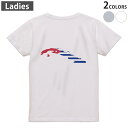 Tシャツ レディース バックプリント 半袖 ホワイト グレー デザイン M Lティーシャツ T shirt 018805 cuba キューバ(4)