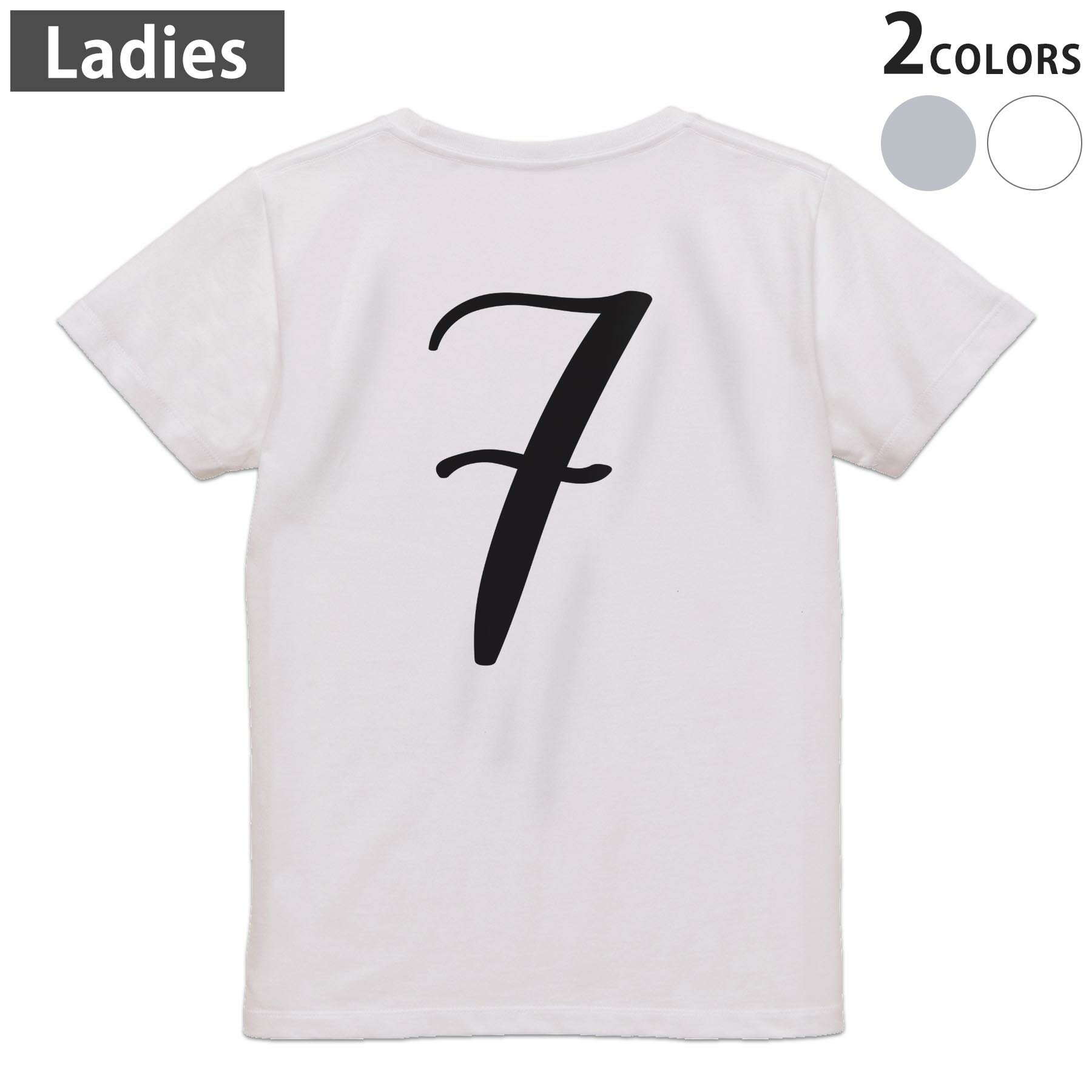 Tシャツ レディース バックプリント 半袖 ホワイト グレー デザイン M Lティーシャツ T shirt 019214 文字 7