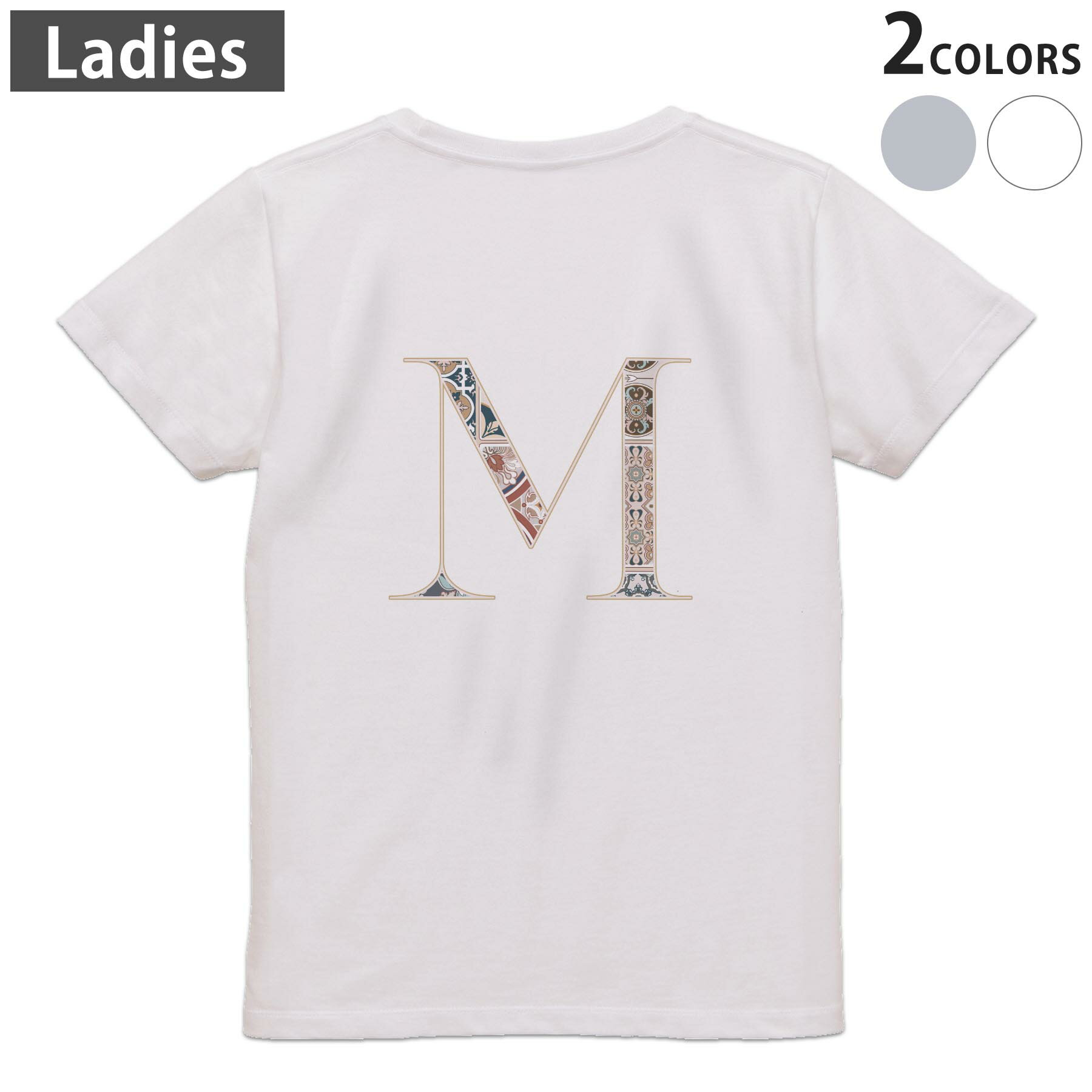tシャツ レディース 半袖 ホワイト グレー デザイン M L Tシャツ ティーシャツ T shirt　白 灰色▼バックプリントTシャツ　ホワイト・グレー全デザイン▼▼女性用半袖Tシャツ　デザインはこちらから▼ ▼女性用半袖Tシャツ　ブラック前面デザインはこちらから▼▼女性用半袖Tシャツ　ブラック バックデザインはこちらから▼