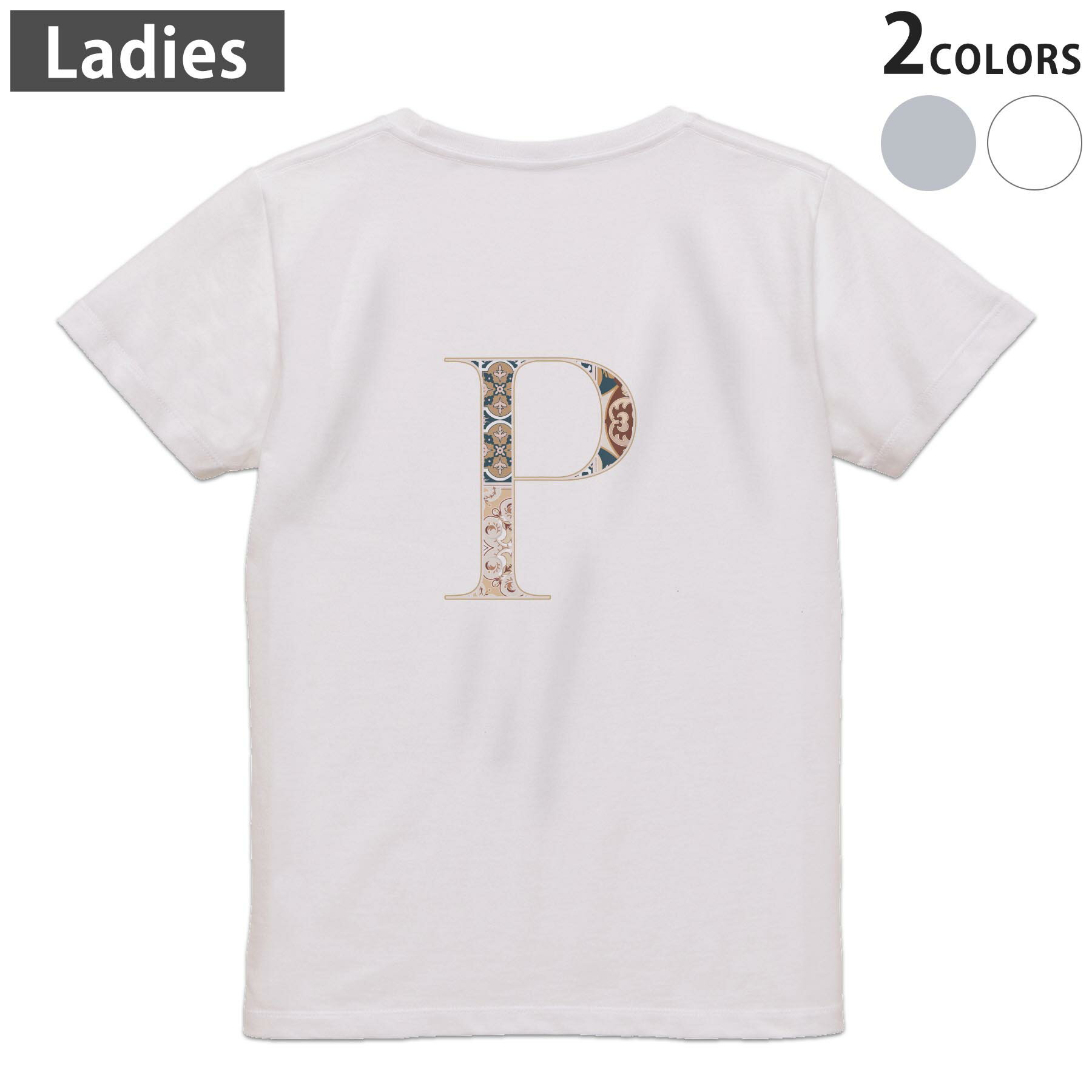 tシャツ レディース 半袖 ホワイト グレー デザイン M L Tシャツ ティーシャツ T shirt　白 灰色▼バックプリントTシャツ　ホワイト・グレー全デザイン▼▼女性用半袖Tシャツ　デザインはこちらから▼ ▼女性用半袖Tシャツ　ブラック前面デザインはこちらから▼▼女性用半袖Tシャツ　ブラック バックデザインはこちらから▼
