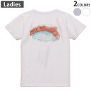 Tシャツ レディース バックプリント 半袖 ホワイト グレー デザイン M Lティーシャツ T shirt 019857 お寿司 Sushi ご飯(4)