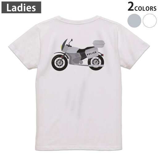 Tシャツ レディース バックプリント 半袖 ホワイト グレー デザイン M Lティーシャツ T shirt 019978 アメリカ パトカー Tシャツ レディース バックプリント 半袖 ホワイト グレー デザイン M Lティーシャツ T shirt 019978 アメリカ パトカー