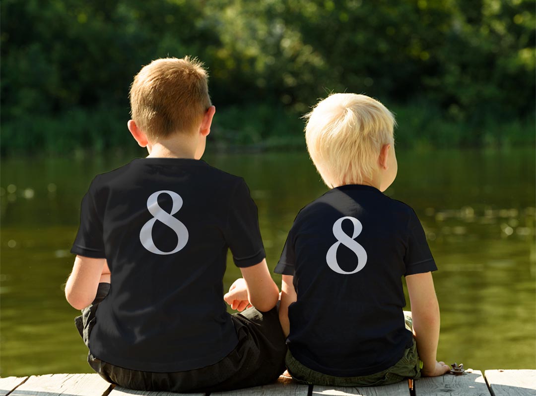 tシャツ キッズ バックプリント 半袖 黒地 ブラック デザイン 90 100 110 120 130 140 150 Tシャツ ティーシャツ T shirt 019532 文字 8