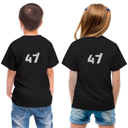 tシャツ キッズ バックプリント 半袖 黒地 ブラック デザイン 90 100 110 120 130 140 150 Tシャツ ティーシャツ T shirt 031978 誕生日 記念日 47 歳 tシャツ キッズ バックプリント 半袖 黒地 ブラック デザイン 90 100 110 120 130 140 150 Tシャツ ティーシャツ T shirt 031978 誕生日 記念日 47 歳