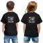 tシャツ キッズ バックプリント 半袖 黒地 ブラック デザイン 90 100 110 120 130 140 150 Tシャツ ティーシャツ T shirt 032267 カジキマグロ