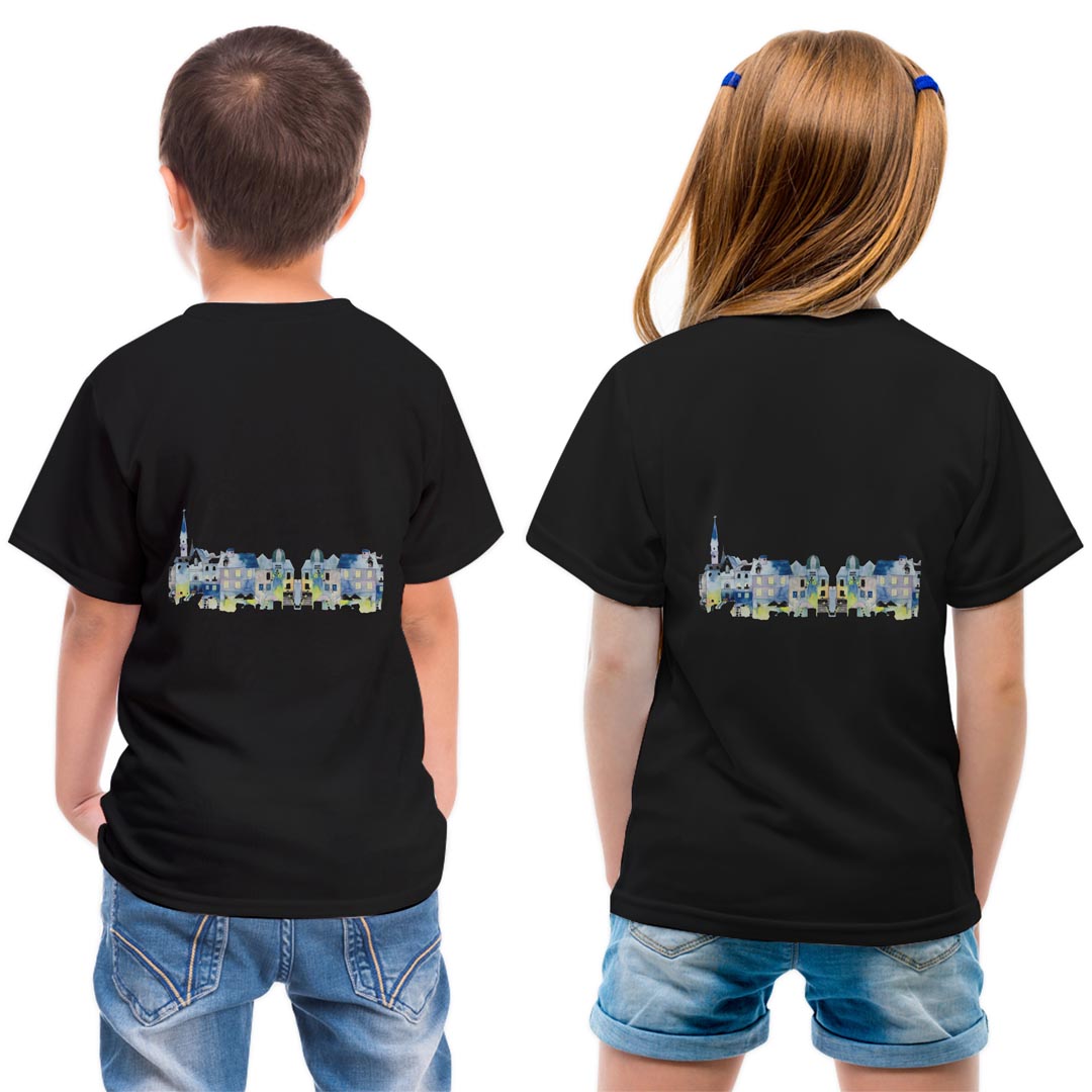 tシャツ キッズ バックプリント 半袖 黒地 ブラック デザイン 90 100 110 120 130 140 150 Tシャツ ティーシャツ T shirt▼バックプリントTシャツ　ブラック全デザイン▼ ▼キッズ用Tシャツ　ブラック全デザインはこちらから▼ ▼キッズ用Tシャツ　グレー・ホワイト全デザインはこちらから▼ ▼キッズ用Tシャツ　カラー全デザインはこちらから▼