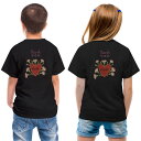 tシャツ キッズ バックプリント 半袖 黒地 ブラック デザイン 90 100 110 120 130 140 150 Tシャツ ティーシャツ T shirt ...