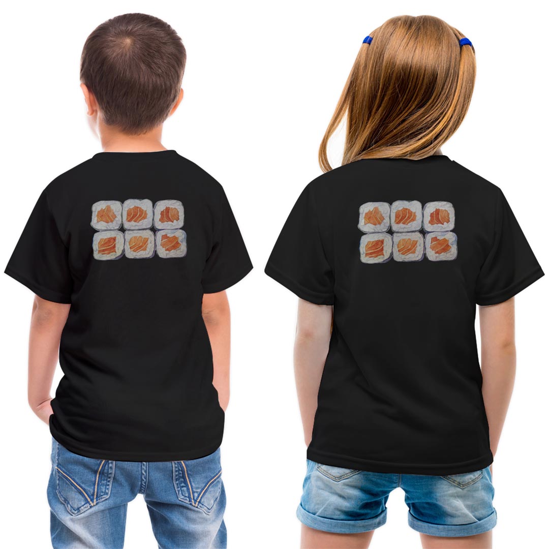 tシャツ キッズ バックプリント 半袖 黒地 ブラック デザイン 90 100 110 120 130 140 150 Tシャツ テ..