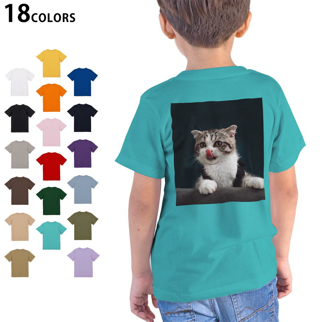 選べる18カラー Tシャツ キッズ 半袖 ホワイト グレー デザイン 90 100 110 120 13...