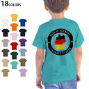 選べる18カラー Tシャツ キッズ 半袖 ホワイト グレー デザイン 90 100 110 120 130 140 150 160 Tシャツ ティーシャツ T shirt 011646 ドイツ 外国 国旗
