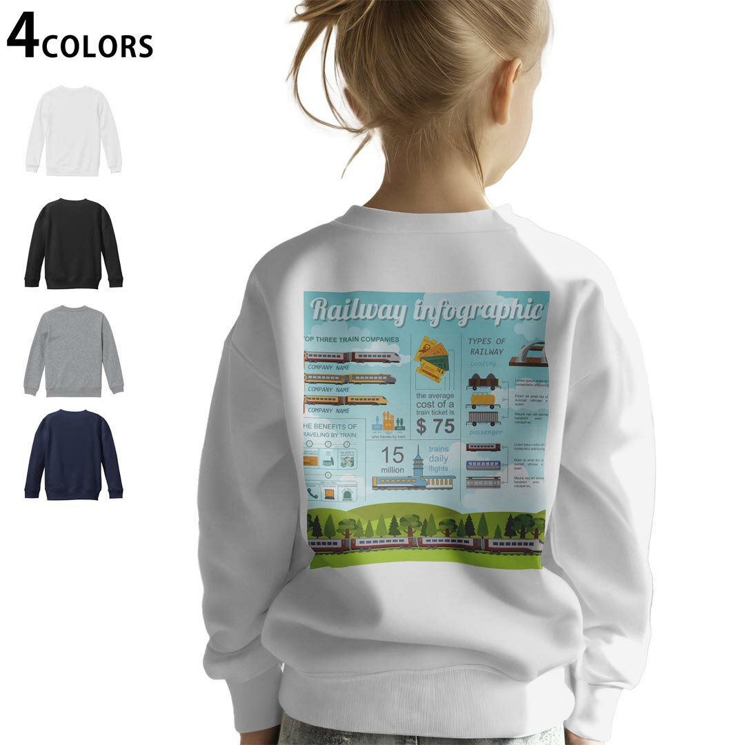 選べる5カラー スウェット トレーナー キッズ 男女兼用 男の子 女の子 ユニセックス unisex 長袖 デザイン リブ ホワイト ブラック 白 黒 グレー ネイビー ベージュ 紺 茶 130 150 trainer sweat▼画像をクリックで拡大▼ ホワイト グレー ブラック ネイビー ▼全デザインはこちらから▼