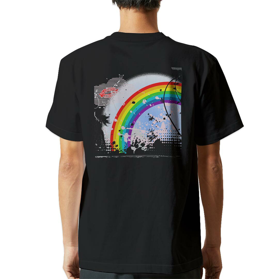 バックプリント tシャツ メンズ 半袖 ブラック デザイン XS S M L XL 2XL Tシャツ ティーシャツ T shirt　黒▼バックプリントTシャツ　ブラック全デザイン▼▼男性用半袖Tシャツ　ホワイト・グレー全デザインはこちらから▼▼男性用半袖Tシャツ　ブラック全デザインはこちらから▼▼男性用半袖Tシャツ　カラー全デザインはこちらから▼